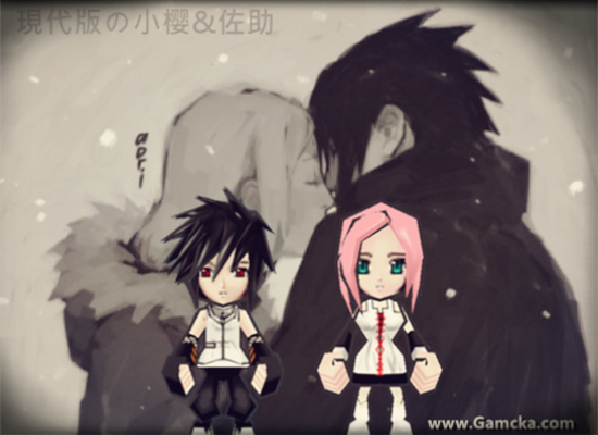 【Unknown】火影忍者 Naruto - 佐助 & 春野櫻 ( 同人現代版 ) 情侶造型.png